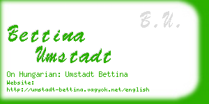 bettina umstadt business card